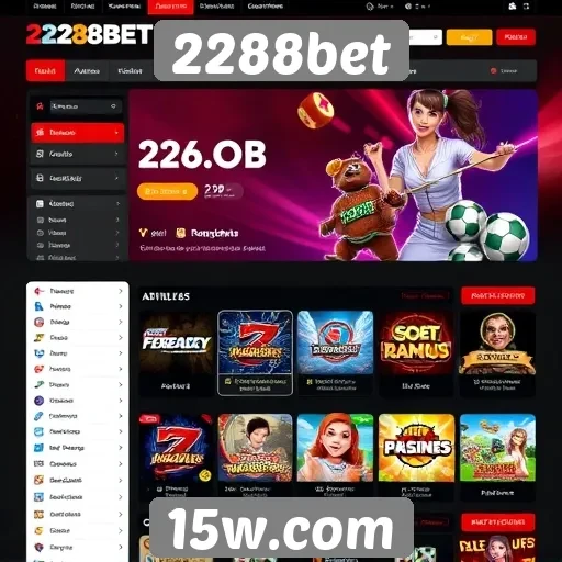 Acessibilidade e design do site 2288bet
